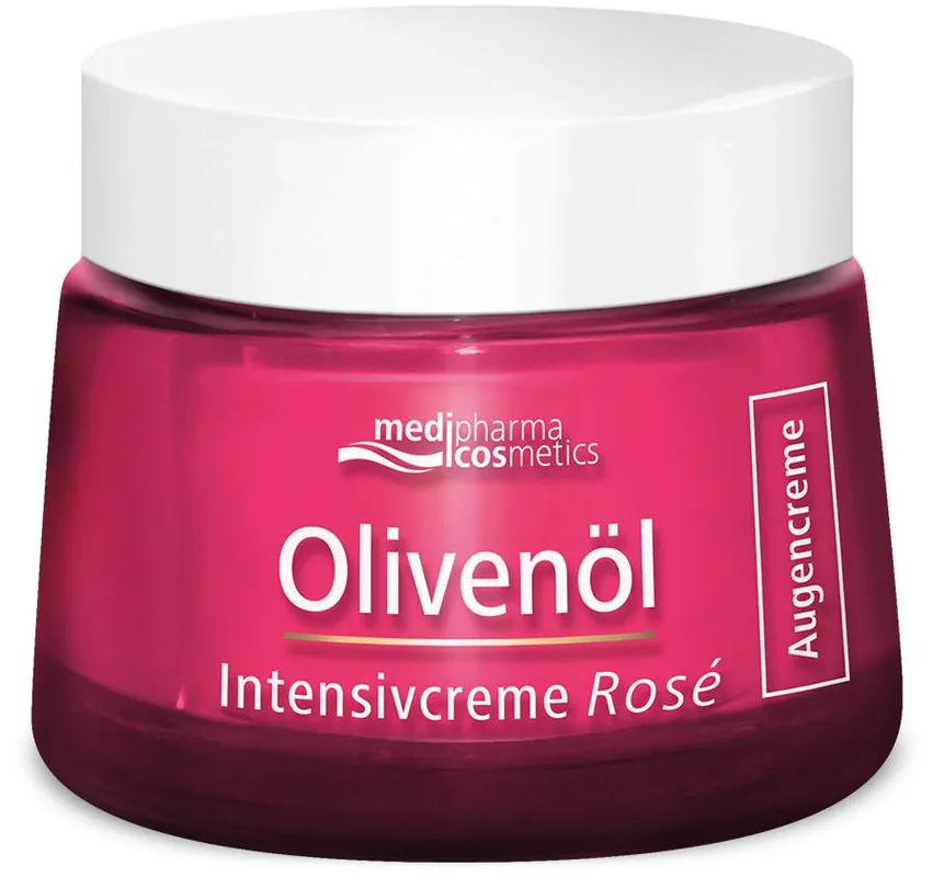 medipharma cosmetics Olivenöl Intensivcreme Rosé Augencreme 15 ml Zertifiziert