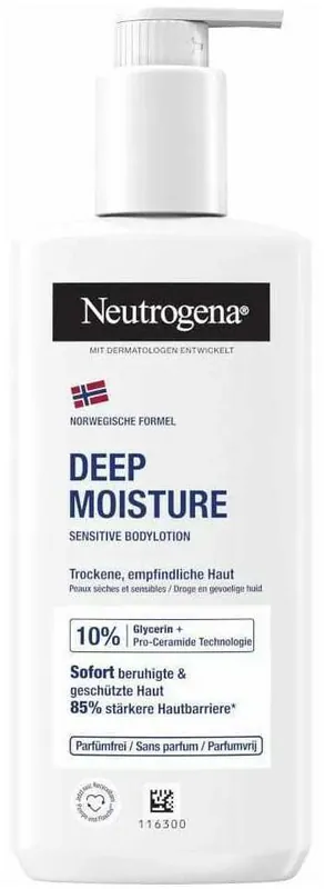Neutrogena Deep Moisture Bodylotion sensitive 250 ml Bestseller