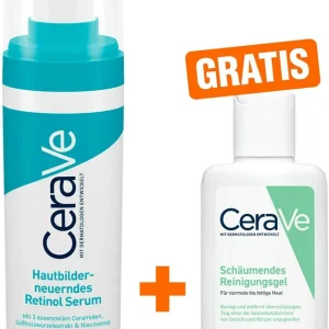 Begrenztes Angebot Cerave hautbilderneuerndes Retinol 30 ml + gratis schäumendes Reinigungsgel 20 ml
