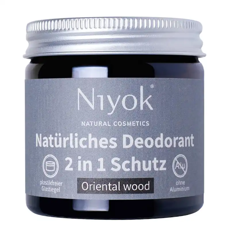 NIYOK - 2 in 1 Deodorant Creme Anti-Transpirant: Oriental wood 40 ml Schnäppchen