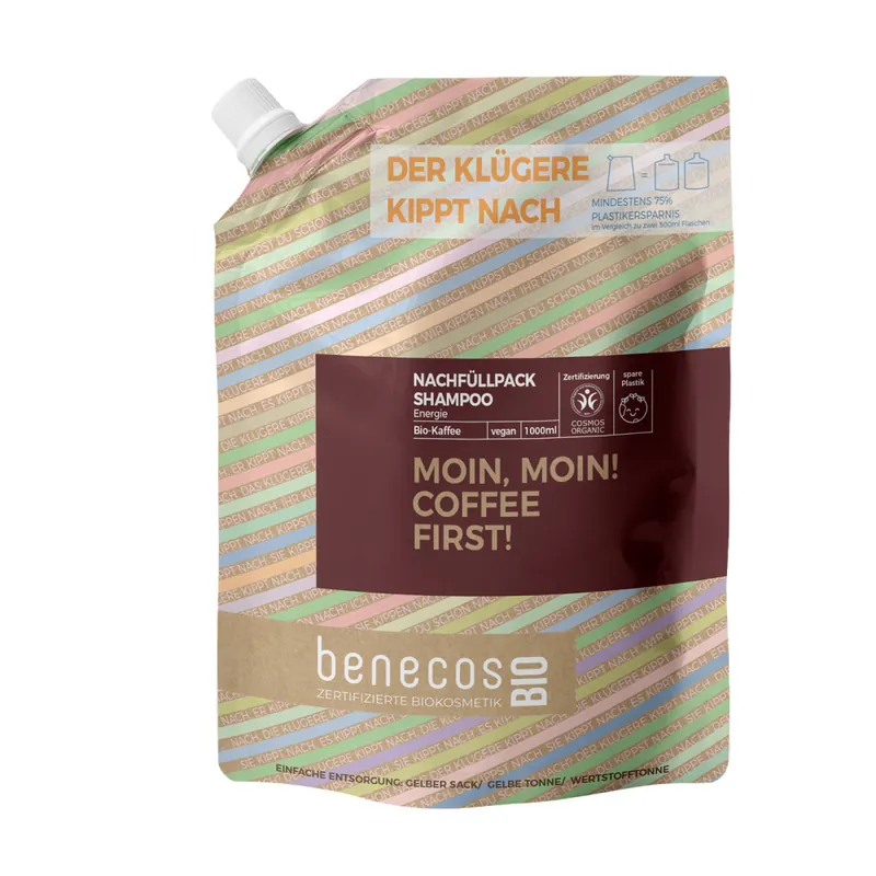benecos BIO Nachfüllbeutel 1000 ml Shampoo Energie Nur Heute