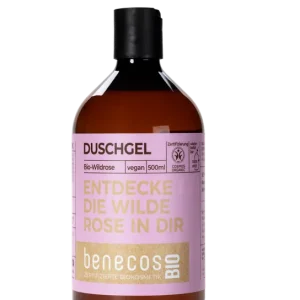 benecos BIO Duschgel BIO-Wildrose - ENTDECKE DIE WILDE ROSE IN DIR 0,5 l Direktkauf