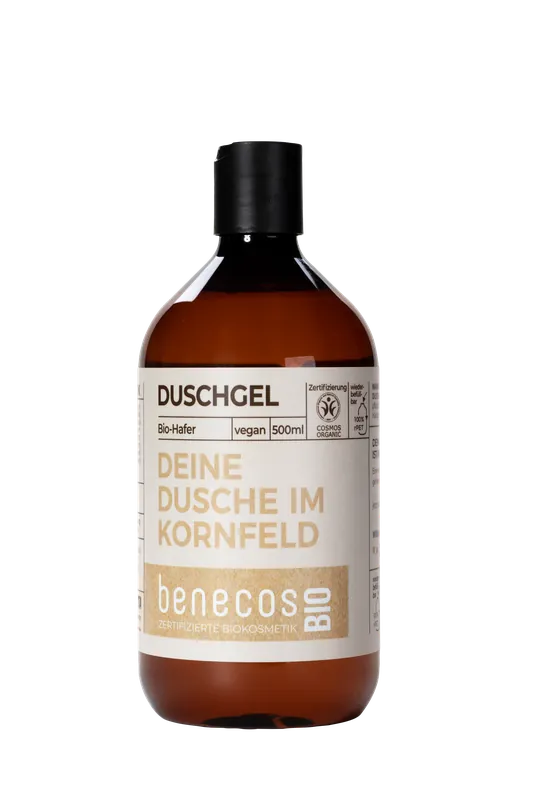 benecos BIO Duschgel BIO-Hafer - DEINE DUSCHE IM KORNFELD 0,5 l Neuheit