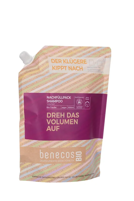 benecos BIO Nachfüllbeutel 1000 ml Shampoo Volumen Jetzt Kaufen