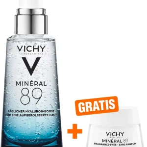 Sonderaktion Vichy Mineral 89 Elixier 75 ml + gratis 72h Feuchtigkeits Boost 15 ml Creme