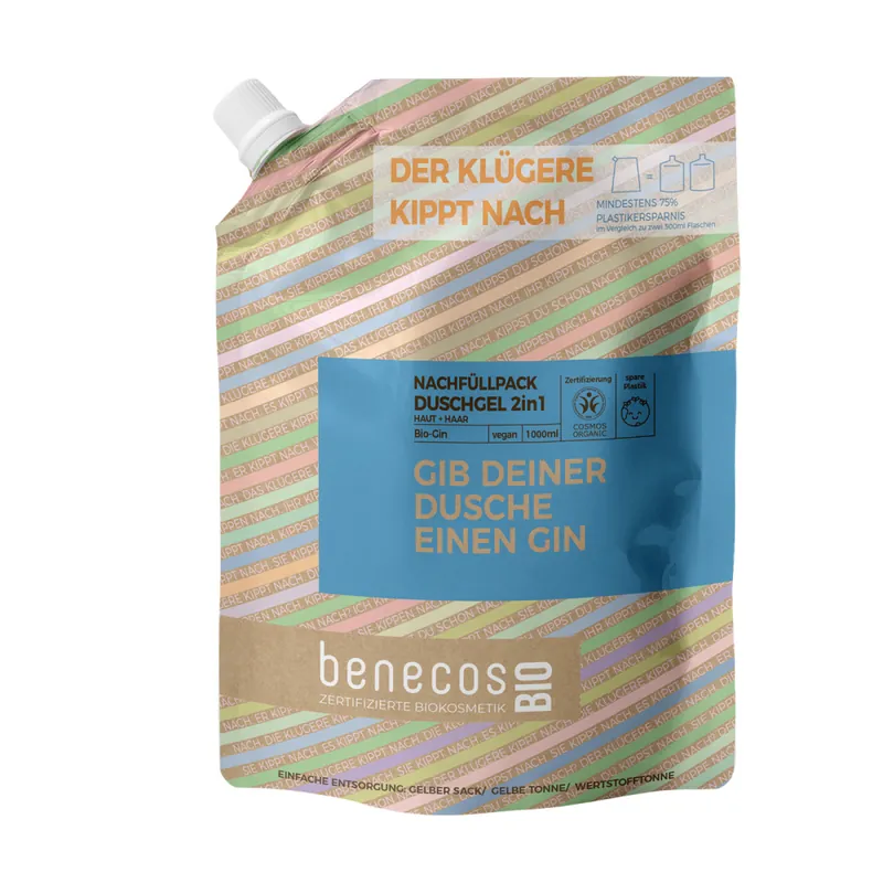 benecos BIO Nachfüllbeutel 1000 ml Duschgel 2in1 BI Wochenendangebot