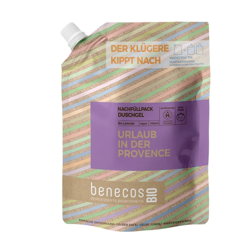 benecos BIO Nachfüllbeutel 1000 ml Duschgel BIO-Lav Top-Seller