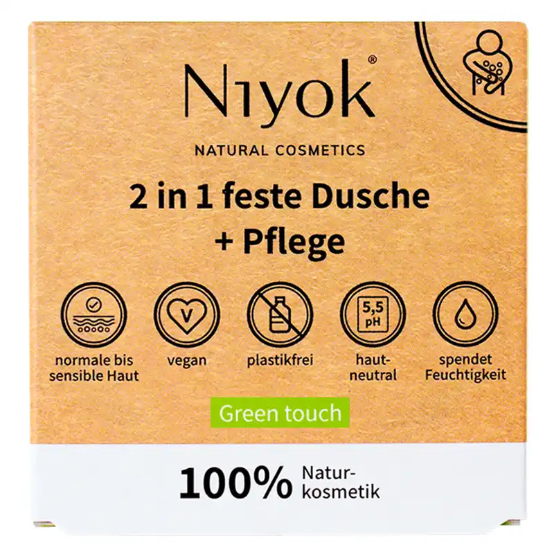NIYOK - 2 in 1 feste Dusche & Pflege Green Touch 80 g Bestpreis