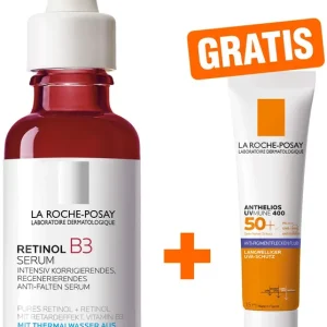 Solange Der Vorrat Reicht La Roche Posay Retinol B3 Serum 30 ml + gratis Anthelios Anti-Pigment Fluid 15 ml