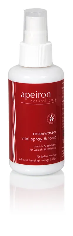 Apeiron Rosenwasser Vital Spray & Tonic 100 ml Garantierte Lieferung