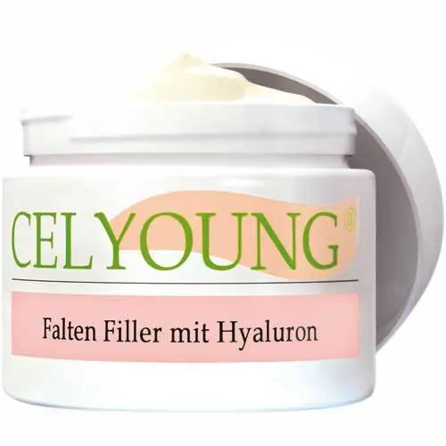Finale Aktion Celyoung Falten Filler mit Hyaluron Creme, 50 ml