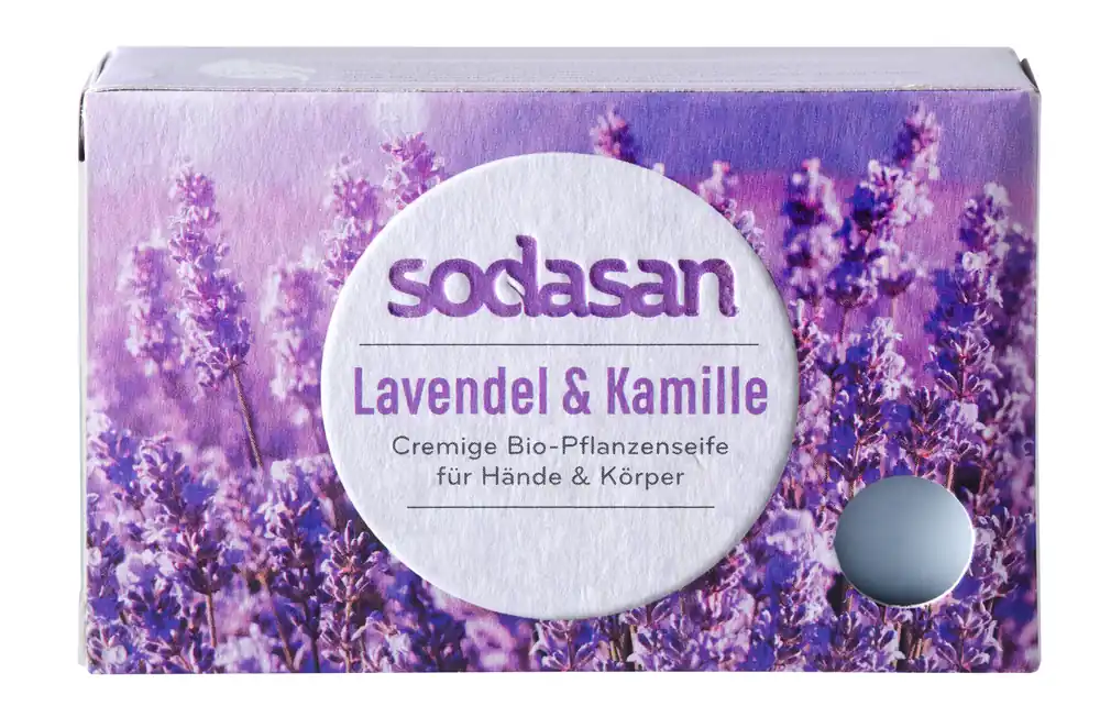 Neue Kollektion Sodasan Seife Lavendel & Kamille 100 g