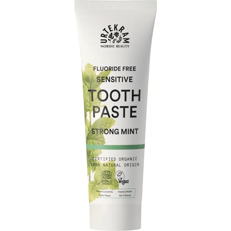 Kracherpreis Urtekram Toothpaste Strong Mint Sensitive Fluoride Free
