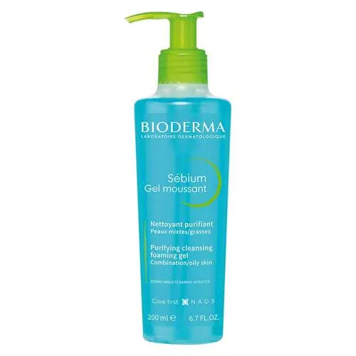Bestpreis Bioderma Sebium Gel Moussant Reinigungsgel für unreine, Ölige, zu Akne neigende Haut, 200 ml