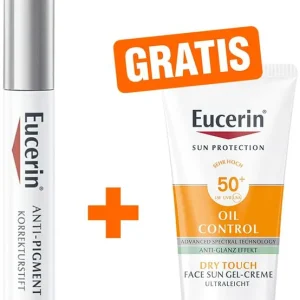 Eucerin Anti-Pigment Korrekturstift 1 Stück + gratis Sun Gel-Creme Oil Control 20 ml Neu Im Sortiment