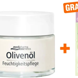 medipharma cosmetics Olivenöl Feuchtigkeitspflege 50 ml + gratis Olivenöl Anti-Falten Serum 5 ml Preisreduziert