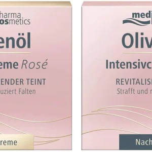 Preisreduziert medipharma cosmetics Olivenöl Intensiv Rose Tagescreme 50 ml + Rose Nachtcreme 50 ml