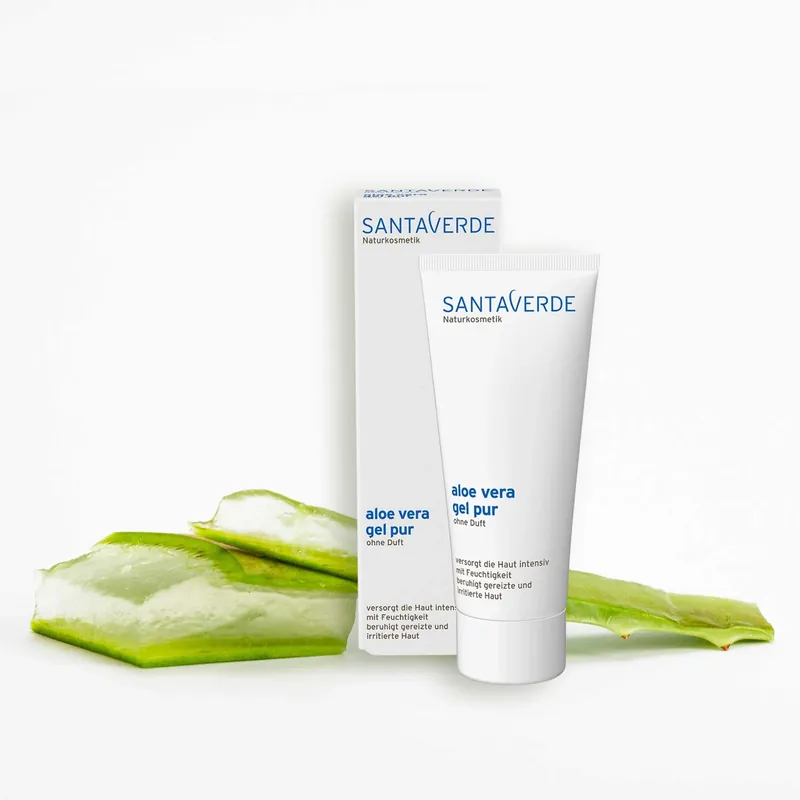 Aloe Vera Gel pur ohne Duft 100 ml von Santaverde Zertifiziert