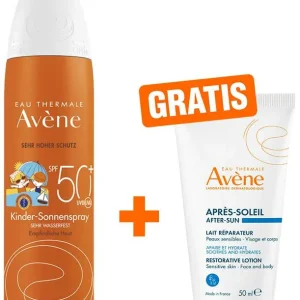 Sonderangebot Avene Sunsitive Kinder Sonnenspray SPF 50+ 200 ml + gratis Repair Lotion 50 ml