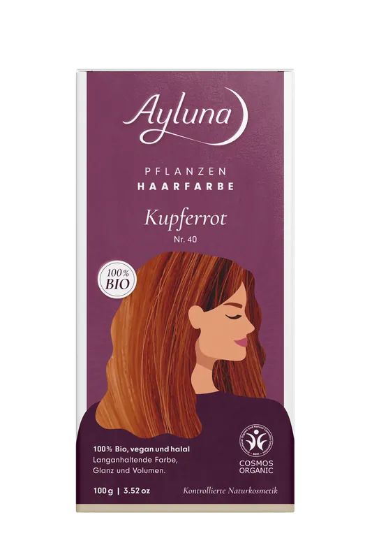 Ayluna Pflanzenhaarfarbe Nr. 40 Kupferrot 100 g Highlight