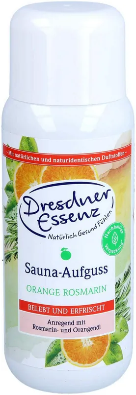 Dresdner Essenz Sauna Aufguss Orange-Rosmarin 250 ml Versand Am Gleichen Tag