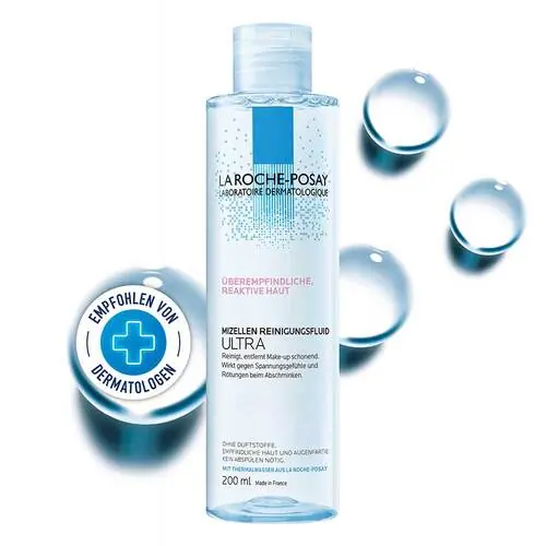 La Roche-Posay Mizellen Reinigungsfluid reaktive Haut, 200 ml Gratis Versand