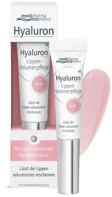 Nur Heute medipharma cosmetics Hyaluron Lippen-Volumenpflege Balsam Rose 7 ml