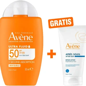 Avene Ultra Fluid Invisible SPF 50 50 ml + gratis Avene Repair - Lotion nach der Sonne 50 ml Neuheit