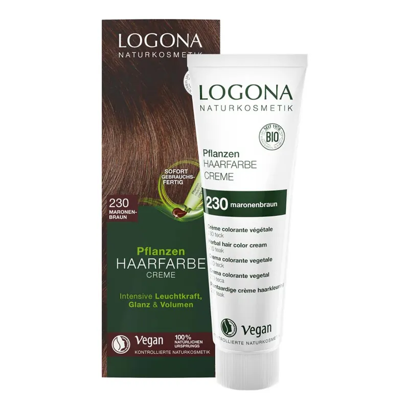 Pflanzen Haarfarbe Creme - 230 Maronen-Braun 150ml Markenware