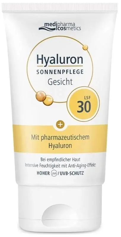 medipharma cosmetics Hyaluron Sonnenpflege Gesicht LSF 30 50 ml Creme Letzte Chance
