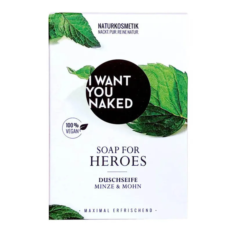 Duschseife - Soap for Heroes Minze & Mohn Gratis Versand
