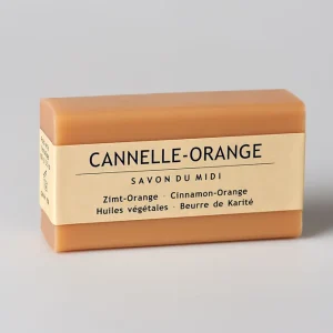 Schneller Versand Savon du Midi Seife mit Karité-Butter Zimt-Orange 100g