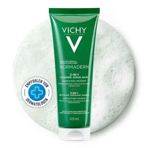 Online Kaufen Vichy Normaderm Tri-Activ Gel Reingung + Peeling + Maske, 125 ml