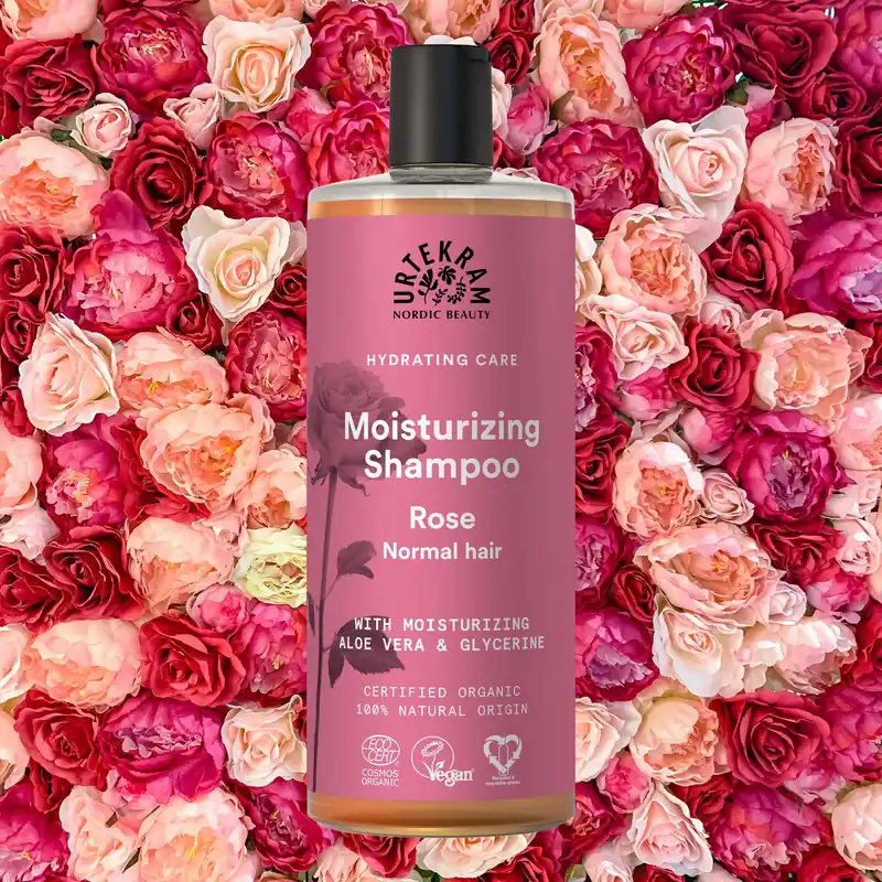 Moisturizing Shampoo Rose für normales Haar 500 ml von Urtekram Neue Ware