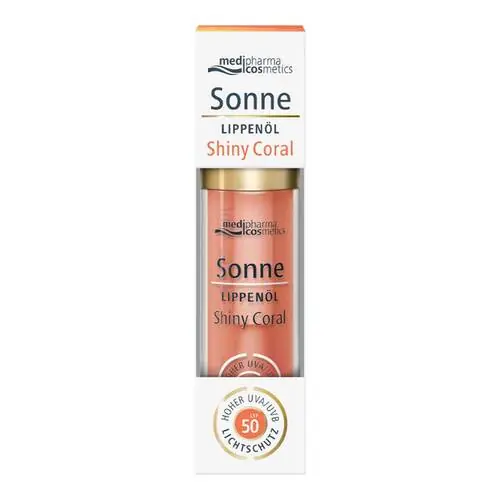 Solange Der Vorrat Reicht Sonne LippenÖl shiny coral LSF 50, 4 ml