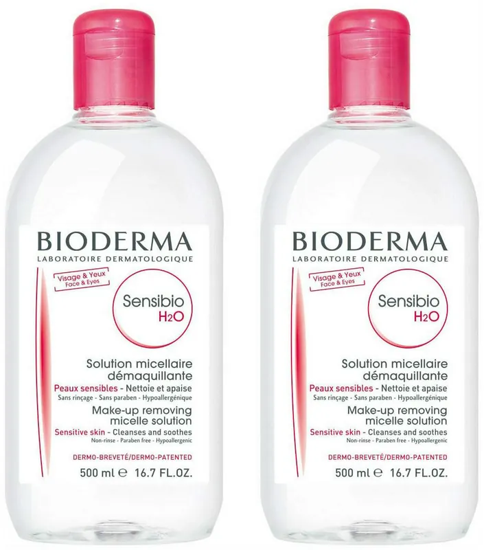 Bioderma Sensibio H20 Mizellen Lösung 2 x 500 ml Sichere Zahlung