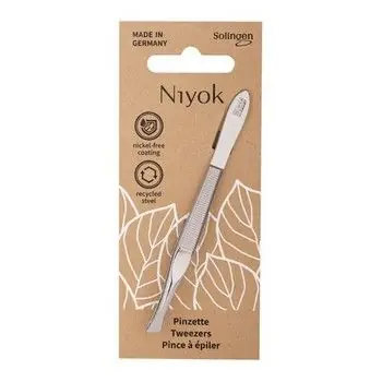 NIYOK Pinzette schräg Solingen Vitaloy 1 St Zertifiziert