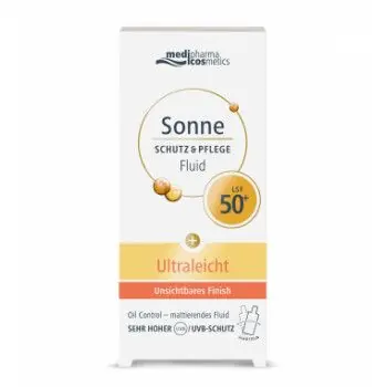 SONNE SCHUTZ  Pflege Fluid ultraleicht LSF 50+ 50 ml Zertifiziert