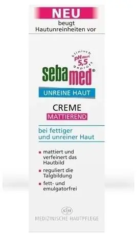 Sebamed Unreine Haut Mattierende Creme 50 ml Highlight
