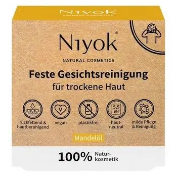 Beliebt NIYOK feste Gesichtsreinigung für trockene Haut 80 g