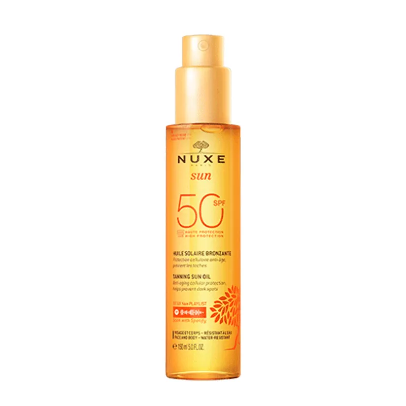 NUXE Sun High Protection Face&Body Tanning Oil SPF50 Bestseller
