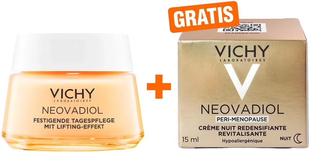 Vichy Neovadiol Tag Trockene Haut in den Wechseljahren 50 ml Creme + gratis Neovadiol Nachtpflege 15 ml Kostenfreie Lieferung