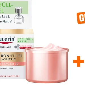 Garantierte Lieferung Eucerin Anti-Age Hyaluron-Filler + Elasticity Rose Tag LSF 30 Refill 50 ml + gratis Eucerin Anti Age Hyaluron Spray 50ml