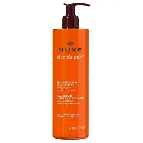 Nuxe Reve de Miel Gel Lavant Surgras Visage / Corps, 400 ml Zertifiziert