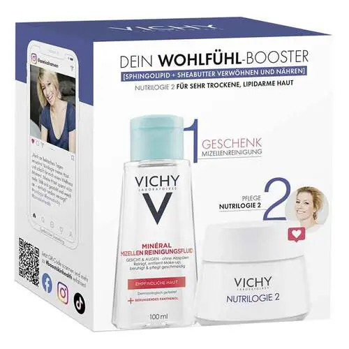 Kostenfreie Lieferung Vichy Nutrilogie 2 Creme für sehr trockene Haut + PT Mizelle Coffret , 1 P