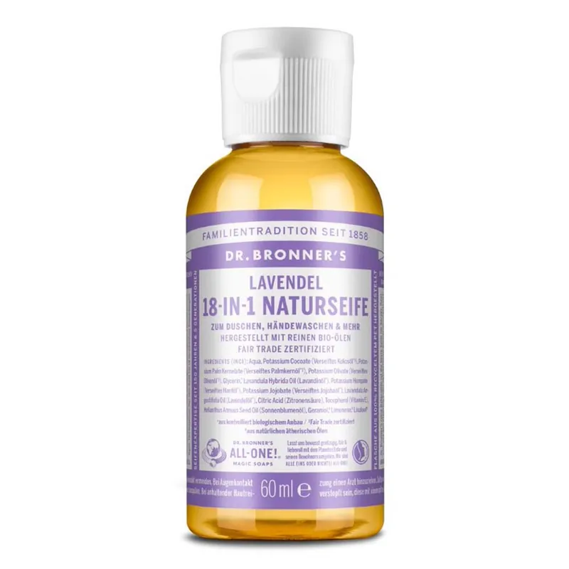 Sichere Zahlung Lavendel - 18in1 Naturseife 60ml