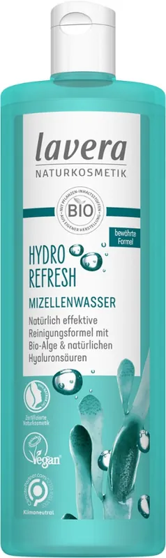 Versand Am Gleichen Tag lavera Hydro refresh Mizellenwasser 400 ml