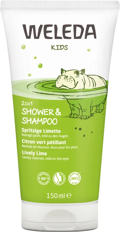 Weleda Kids 2in1 Shower & Shampoo Spri Lime Knallerangebot