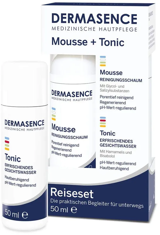 Neu Im Sortiment Dermasence Reiseset Mousse und Tonic 2 X 50 ml