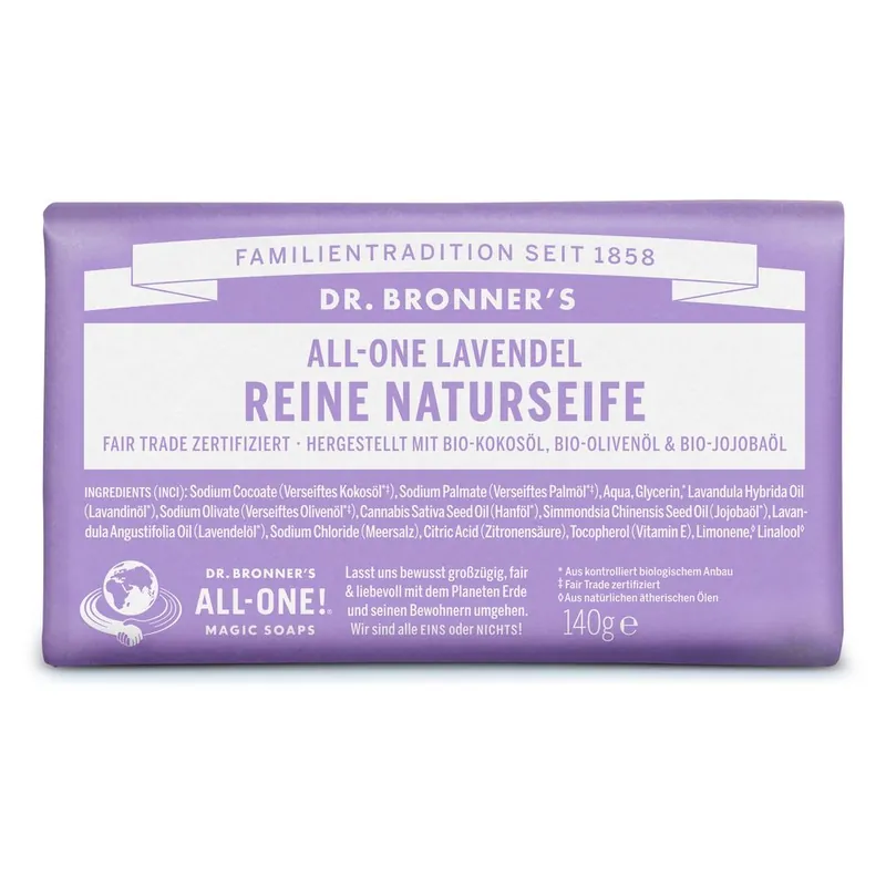 Sofort Bestellen Lavendel - All-One Reine Naturseife 140g
